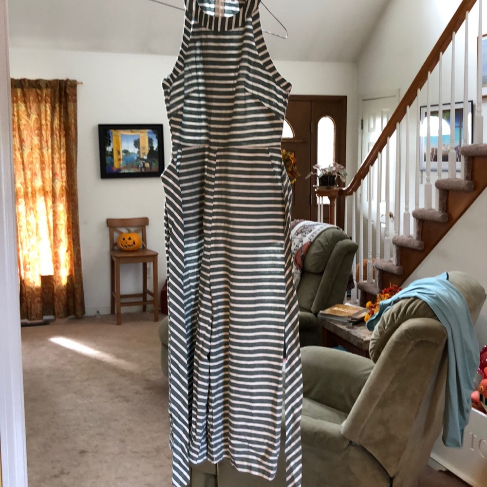 Ute green and white striped jumpsuit!